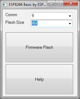 ESP8266 BASIC flash firmware program
